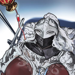 This is a pixiv picture whose title is 褪：是这么测的吗？ 菈：YES INDEED.......