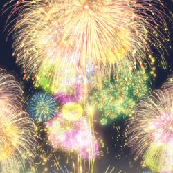 This is a pixiv picture whose title is 「ありがとう！」想い出は心に咲き続ける🎆.
