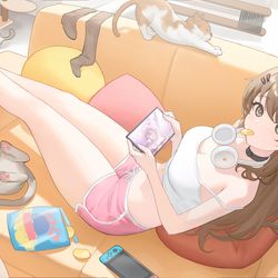 This is a pixiv picture whose title is Yoohee's house.