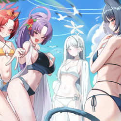 This is a pixiv picture whose title is 百花繚乱.