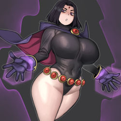 This is a pixiv picture whose title is Raven💜.