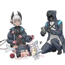 This is a pixiv picture whose title is 被缠住的迷迭香.