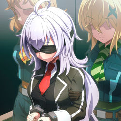 This is a pixiv picture whose title is Anotherの雪音クリス  護送中.