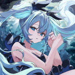 This is a pixiv picture whose title is 深海少女.