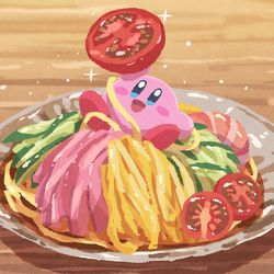 This is a pixiv picture whose title is 冷やし中華.