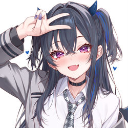 This is a pixiv picture whose title is 🌠✌💙.