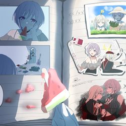 This is a pixiv picture whose title is バンドリ　まとめ.
