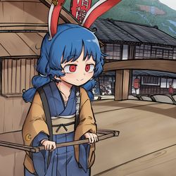 This is a pixiv picture whose title is 🍡🐇.