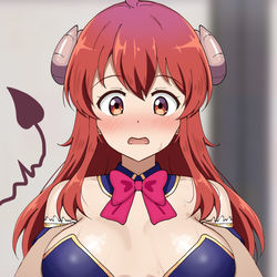 This is a pixiv picture whose title is シャミ子揉み揉み・・・.