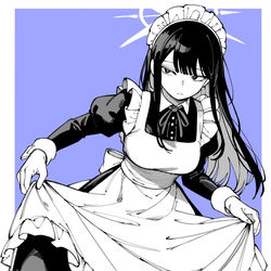 This is a pixiv picture whose title is メイドさっちゃん.
