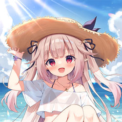 This is a pixiv picture whose title is 眞白かのん.