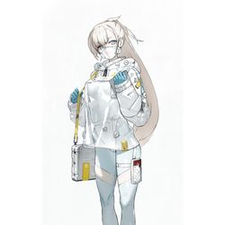 This is a pixiv picture whose title is 1/7スケールフィギュア「DR.」.