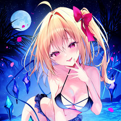 This is a pixiv picture whose title is Moon rise.