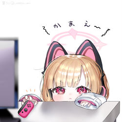 This is a pixiv picture whose title is モモイ流かまってアピール法！.