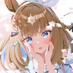 This is a pixiv picture whose title is 恋するアーモンドアイ③.