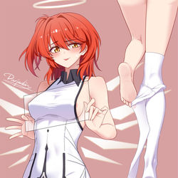 This is a pixiv picture whose title is 热能天使 HOT Exusiai.