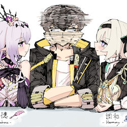 This is a pixiv picture whose title is どっちの編成にするか迷いまくってる開拓者.