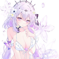 This is a pixiv picture whose title is 水着キャストリス🤍.