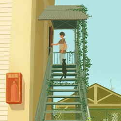 This is a pixiv picture whose title is let me in.