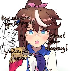 This is a pixiv picture whose title is Teio monopolizes trainer.