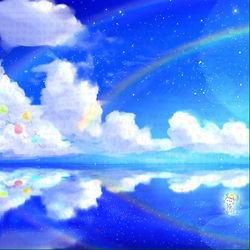 This is a pixiv picture whose title is 夏空.