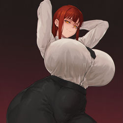 This is a pixiv picture whose title is Makima.