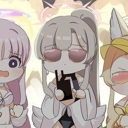 This is a pixiv picture whose title is 티파티 수영복 집합!!.