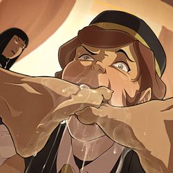 This is a pixiv picture whose title is Room Service (Legend of Korra).