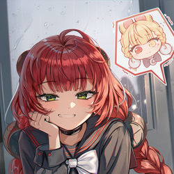 This is a pixiv picture whose title is 「ふふっ、ねぇ、知ってる？」 *.