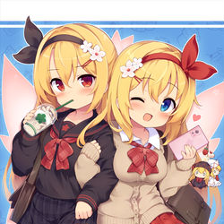 This is a pixiv picture whose title is 制服リリーず.