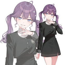 This is a pixiv picture whose title is 極月学園な賀陽燐羽.