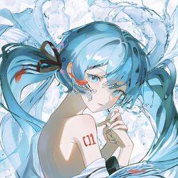 This is a pixiv picture whose title is ボトルミク.