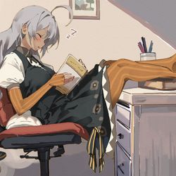 This is a pixiv picture whose title is おひる後のあかりさん.