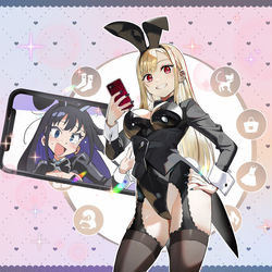 This is a pixiv picture whose title is 燕尾バニー.