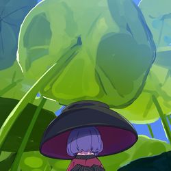 This is a pixiv picture whose title is 蓮の葉.