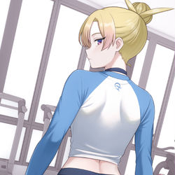 This is a pixiv picture whose title is Leg day with Qinyin.
