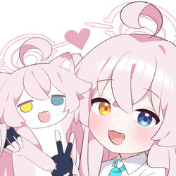 This is a pixiv picture whose title is 二人だからもっといい🩷ホシノイタチ !!.