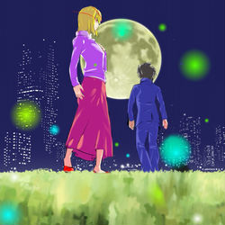 This is a pixiv picture whose title is 生命線.