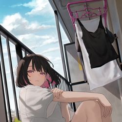 This is a pixiv picture whose title is 陰りにも晴れ.
