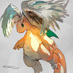 This is a pixiv picture whose title is メガカイリュー.