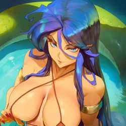 This is a pixiv picture whose title is Deis / Bleu - Breath of Fire.