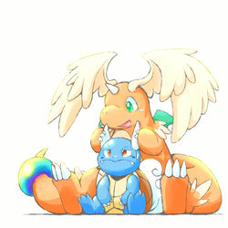 This is a pixiv picture whose title is メガカイリュー.