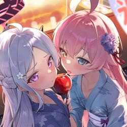This is a pixiv picture whose title is 夏祭り.