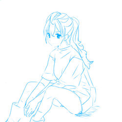 This is a pixiv picture whose title is あおいらくがき.
