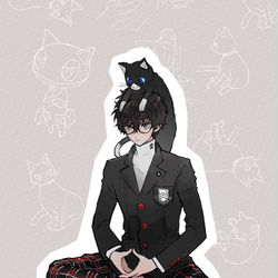 This is a pixiv picture whose title is 主人公とモルガナまとめ④.
