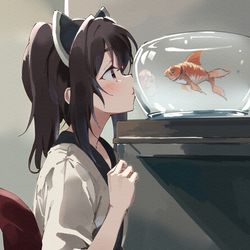 This is a pixiv picture whose title is きんぎょ.
