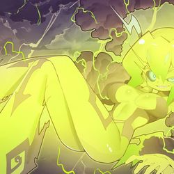 This is a pixiv picture whose title is 絢嵐たるメガラ.
