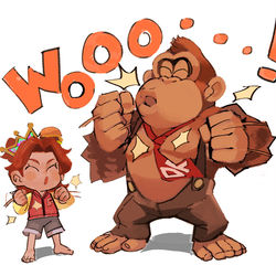 This is a pixiv picture whose title is 🦍.