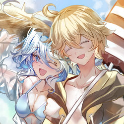 This is a pixiv picture whose title is Beach Date.