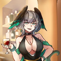 This is a pixiv picture whose title is dubious morals.
